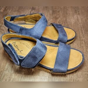 Natural Soul‎ Kaila Comfort Sandals Sz 8.5 Perfect Cond blue